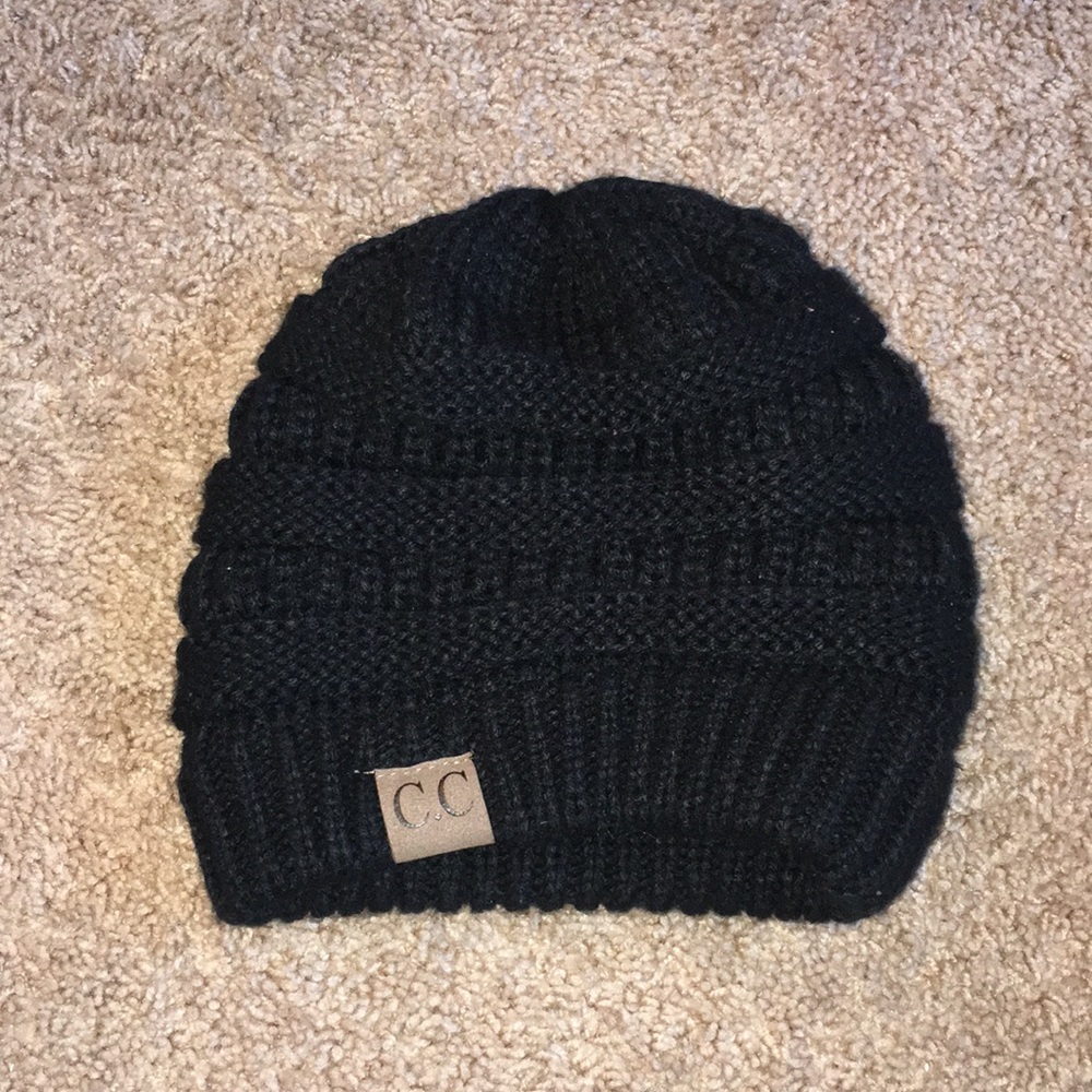 CC black beanie